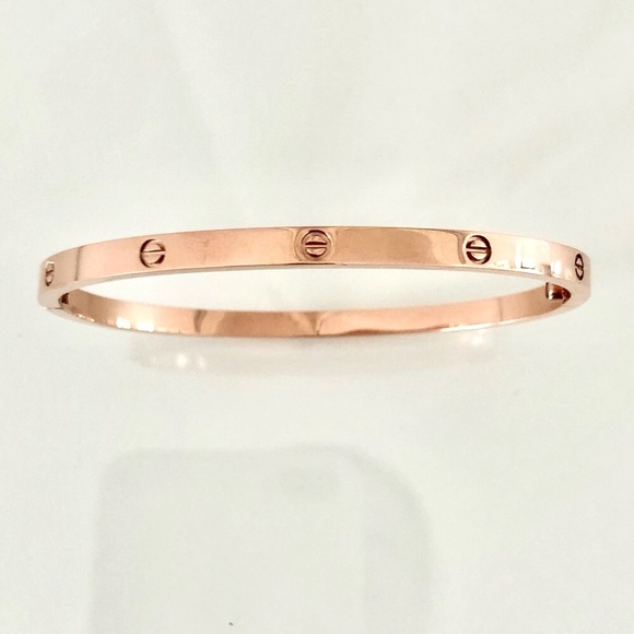 Rose Gold Screw Bracelet Small Model - Picture 8 of 10